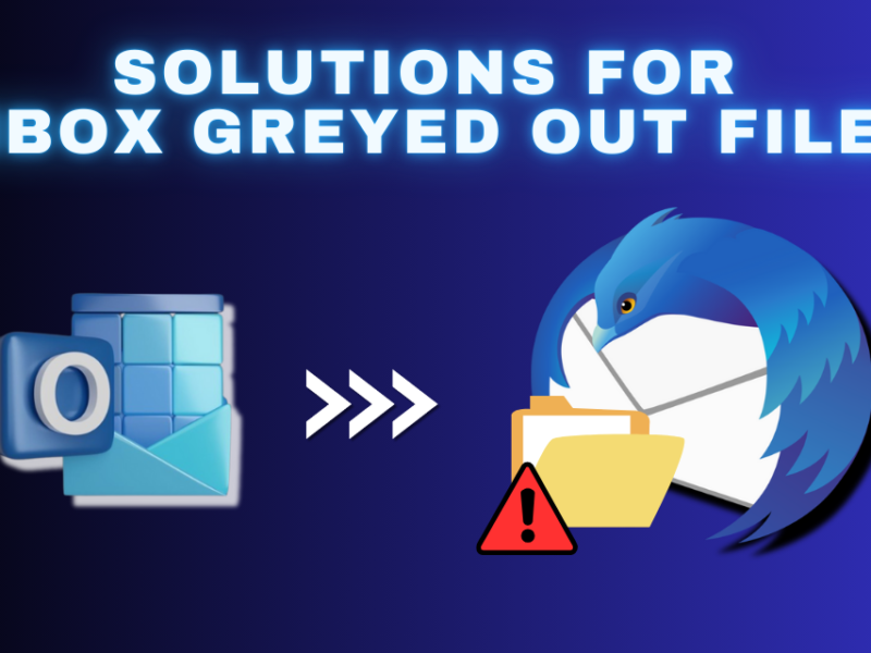 Solutions for MBOX Greyed Out Files