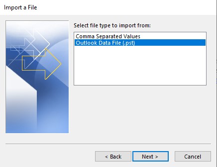 select-pst-file-to-import