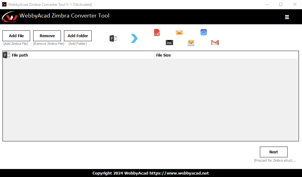 open zimbra converter